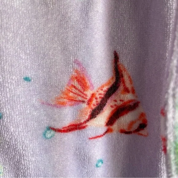 HILL HOUSE The Allie Zip Up Purple Sea Creatures Hoodie Jacket NWT - Picture 9 of 11